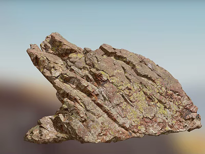 Natural Stone and Wood Materials with Rustic Texture for Interior Decorative Elements 3d model