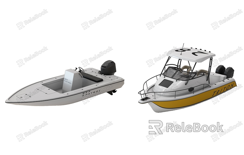 Modern Yacht Motor Boat Yacht model