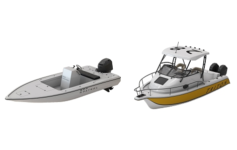 Modern Yacht Motor Boat Yacht 3d model