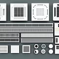 Various Shapes and Styles of Air Conditioner Vents for Interior Use