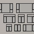 Windows Casement Windows Floor-to-ceiling Windows Balcony Windows Bay Windows 3d model