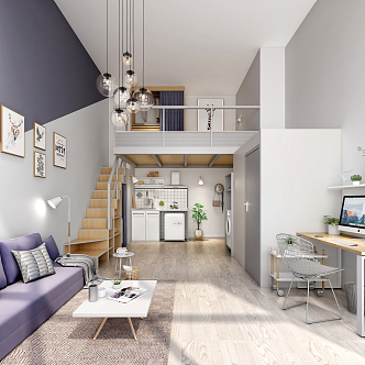 Nordic Apartment Single Apartment 3d model