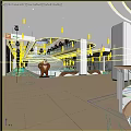 Vibrant Shopping Mall Atrium Featuring Colorful Balloons Cartoon Bear Sculpture And Shiny Floor