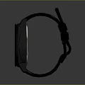 Stylish Black Watch with Silicone Strap Round Dial and Modern Design for Everyday Casual Wear