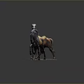 Two Vintage Bronze Horse Sculptures With Dynamic Postures And Intricate Carvings
