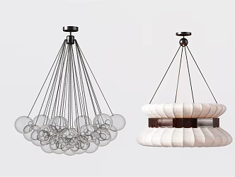 Modern chandelier 3d model