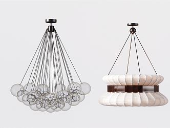 Modern chandelier 3d model