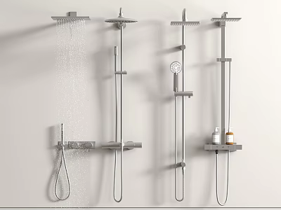 Shower Head Towel Rack Shower Towel Rack 3d model