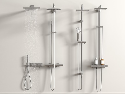 Shower Head Towel Rack Shower Towel Rack 3d model