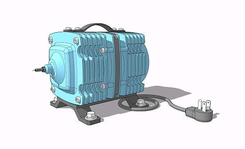 Industrial wind generator 3d model