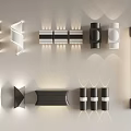Modern Contemporary Wall Lamps With Geometric Shapes Sleek Lines And Black White Design