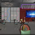 Modern Bar Interior With Vintage Wine Racks Wooden Counter And Ambient Lighting