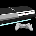 Modern game console 3d model