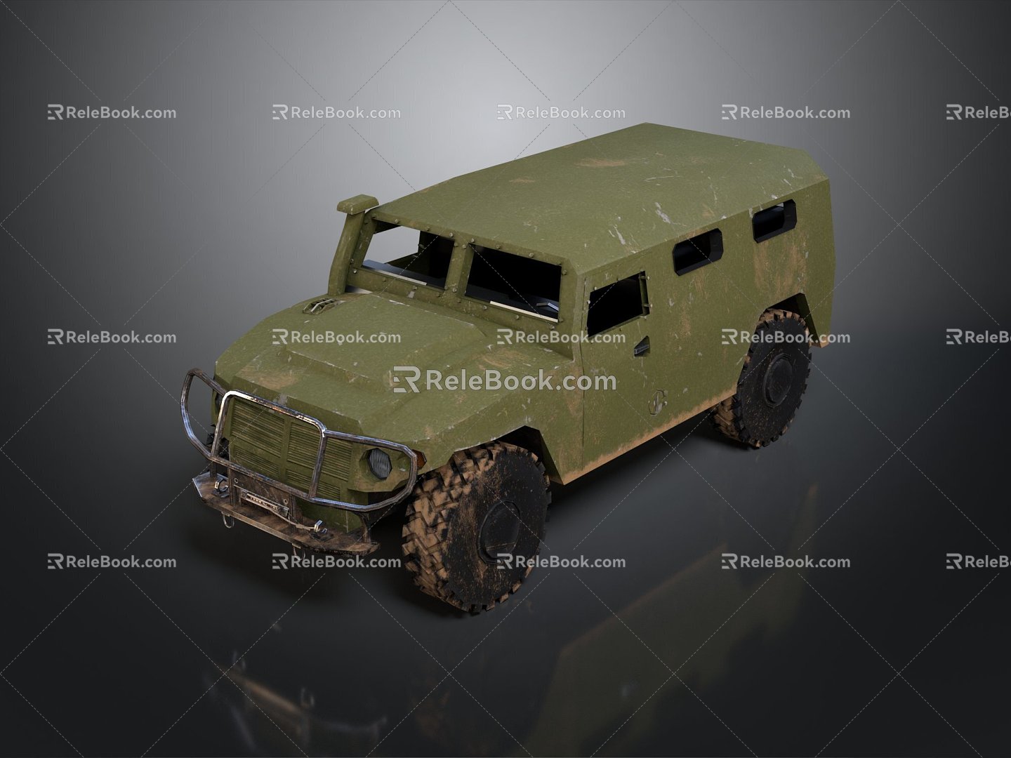 Bulletproof Car Armed Jeep Armed Car Armed Bulletproof Car Military Jeep Off-road Jeep Humvee 3d model