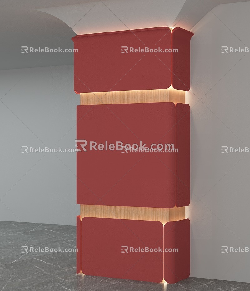 Wall Panel Decorative Column 3d model