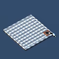 Stylish Striped Square Cloth With Decorative Tag For Daily Household Use