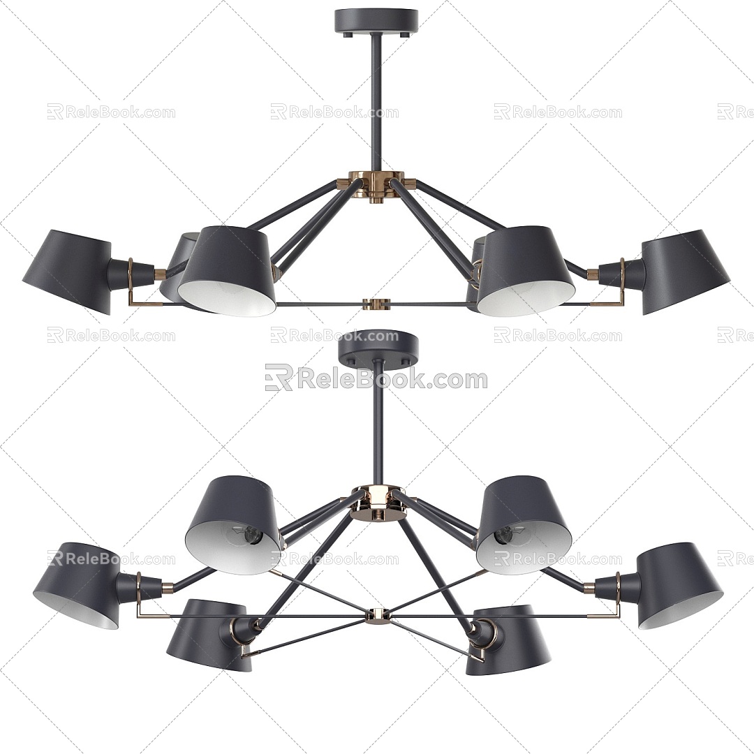 French Chandelier Hall Chandelier 3d model