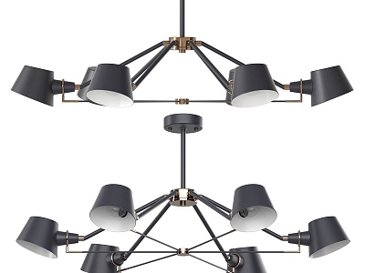 French Chandelier Hall Chandelier 3d model