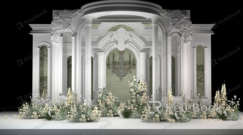 Modern Wedding Stage model