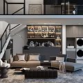 Modern Loft Living Room With Spacious Layout And Large Windows
