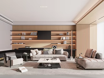 modern living room 3d model