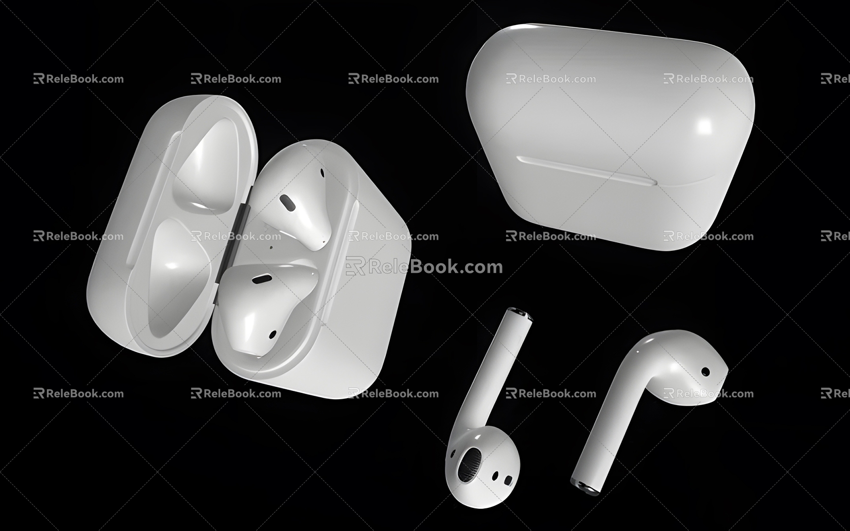 Modern Apple Bluetooth Headset Modern Realistic Headset Apple Headset Bluetooth Headset Wireless Headset Fashion 3d model