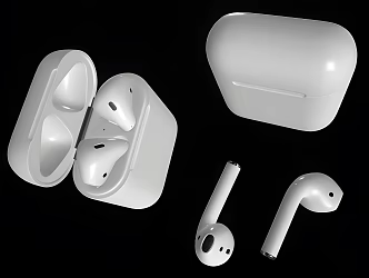 Modern Apple Bluetooth Headset Modern Realistic Headset Apple Headset Bluetooth Headset Wireless Headset Fashion 3d model