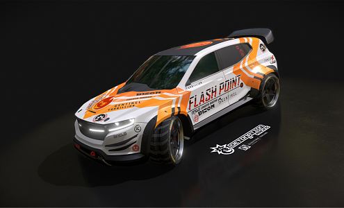 Modern Racing 3d model