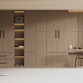 Modern Wardrobe Modern Light Luxury Wardrobe Modern Bedroom Wardrobe Cloakroom Wardrobe Finished Wardrobe 3d model