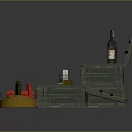 Weapon Storage Cases With Open Green Toolboxes Red Tools And Small Components