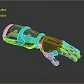 Modern Mechanical Arm Robot Arm Robot Head 3d model