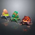 Turtle Cartoon Turtle Snapping Turtle Chickbill Turtle Reptile Cold Blooded Animal Reptile Class 3d model