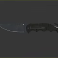 Tactical Weapon Folding Knife With Metallic Blade And Ergonomic Handle Design