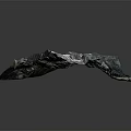 Detailed Natural Garden Landscape Topographic Model Featuring Mountains Lake And Green Terrain