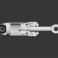 Stainless Steel Hydraulic Shock Absorber With Transparent Casing And Chrome Plated Rod
