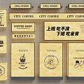 Various Commercial Shop Lightbox with Coffee Pizza Fashion Bubble Tea Text Designs