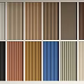 Decorative Wall Panels For Home Interior With Various Colors And Striped Designs