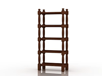 Simple European Storage Rack 3d model