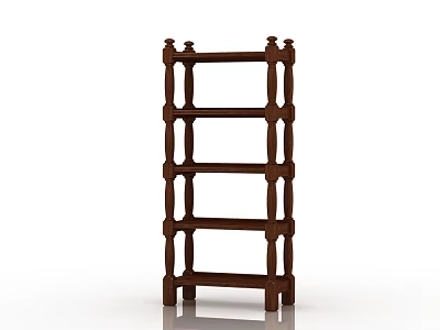 Simple European Storage Rack 3d model Simple European Storage Rack 3d model
