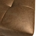 Brown Tufted Ottoman With Square Stitched Panels For Modern Living Space 3d model