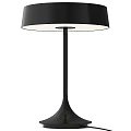 Modern Table Lamp With Metallic Gold Shade And Black Stem Design 3d model