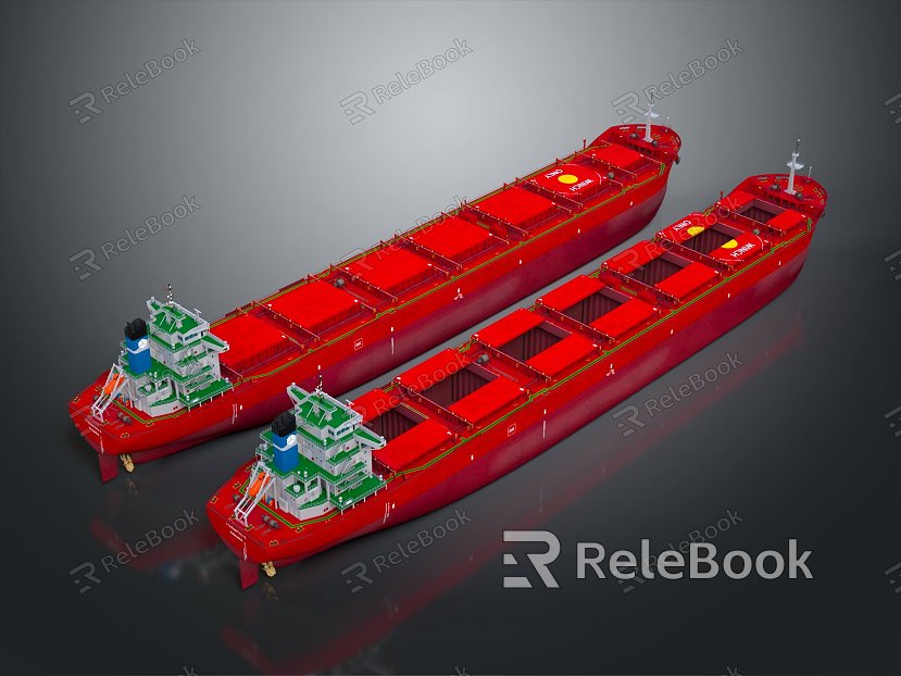 Modern Cargo Ship Large Cargo Ship Cargo Ship Transport Ship model