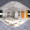 GUYS&SOUL Clothing Store Modern Storefront Design With White Orange Display Area And Glass Entrance