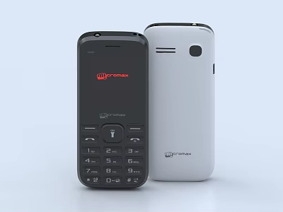 MyPhone Feature Phones In Black And White Classic Design For Digital Users 3d model