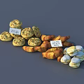 Fresh Baked Assorted Pastries With Croissants Scones And Cream Filled Cookies