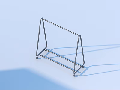 Sturdy Metal Clothes Drying Rack With Foldable Design For Home Laundry 3d model