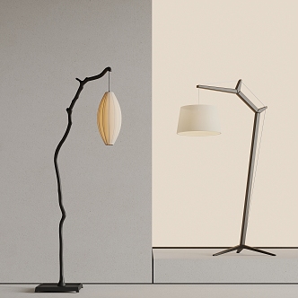 New Chinese floor lamp 3d model