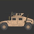 Modern Bulletproof Car Armed Car Armed Bulletproof Car Military Jeep Off-road Jeep Hummer 3d model