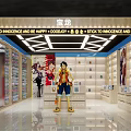 Play Island Anime Merchandise Mall Shop With Display Shelves And Character Statue