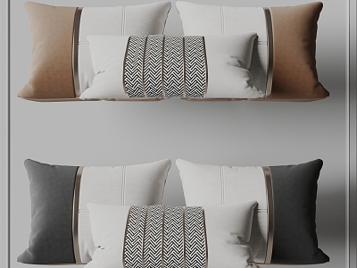 Modern Pillow Sofa Pillow 3d model